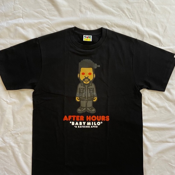 The Weeknd BAPE Baby MILO After Hours Shirt - Picture 2 of 10